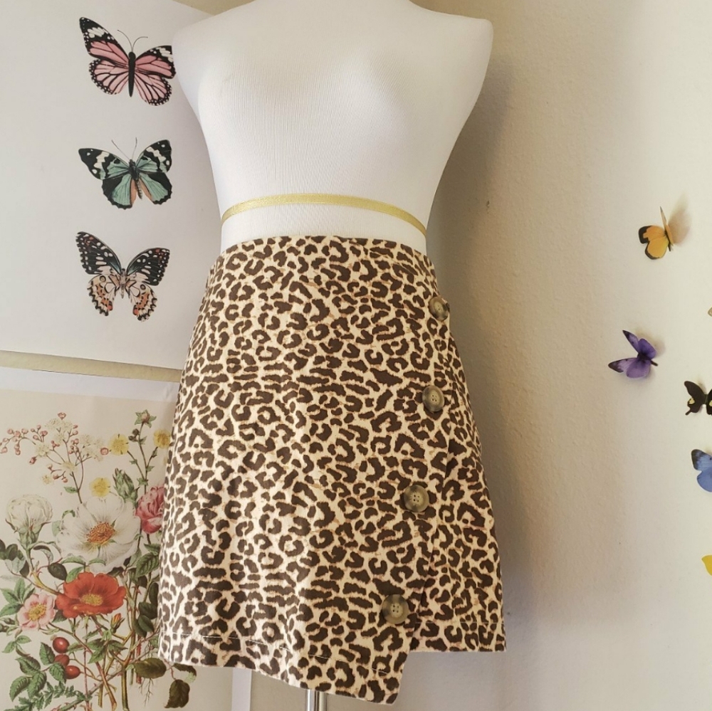 Cheetah print skirt
